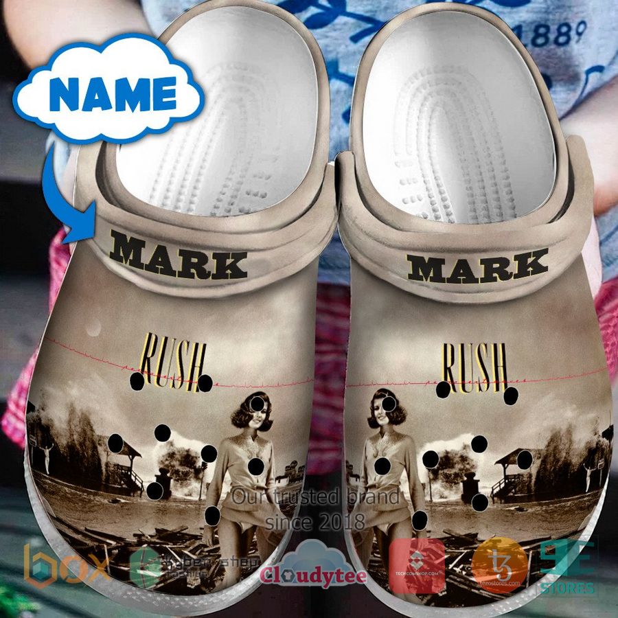 personalized rush band permanent waves album crocband clog 1 33293