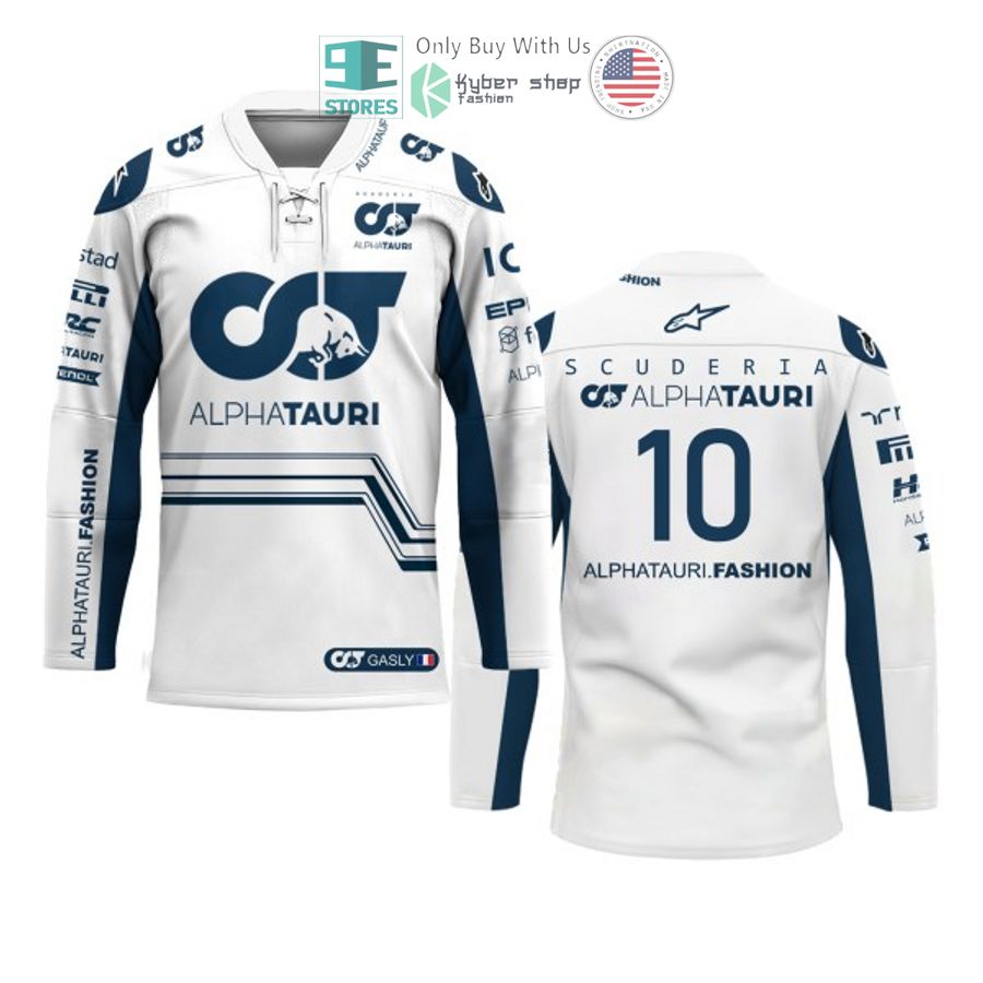 pierre gasly alphatauri f1 team hockey jersey 1 11477