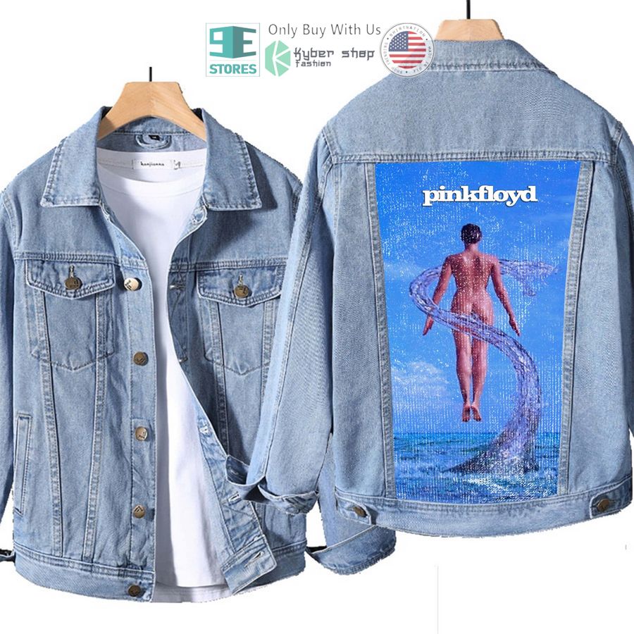 pink floyd band shine on album denim jacket 1 3192