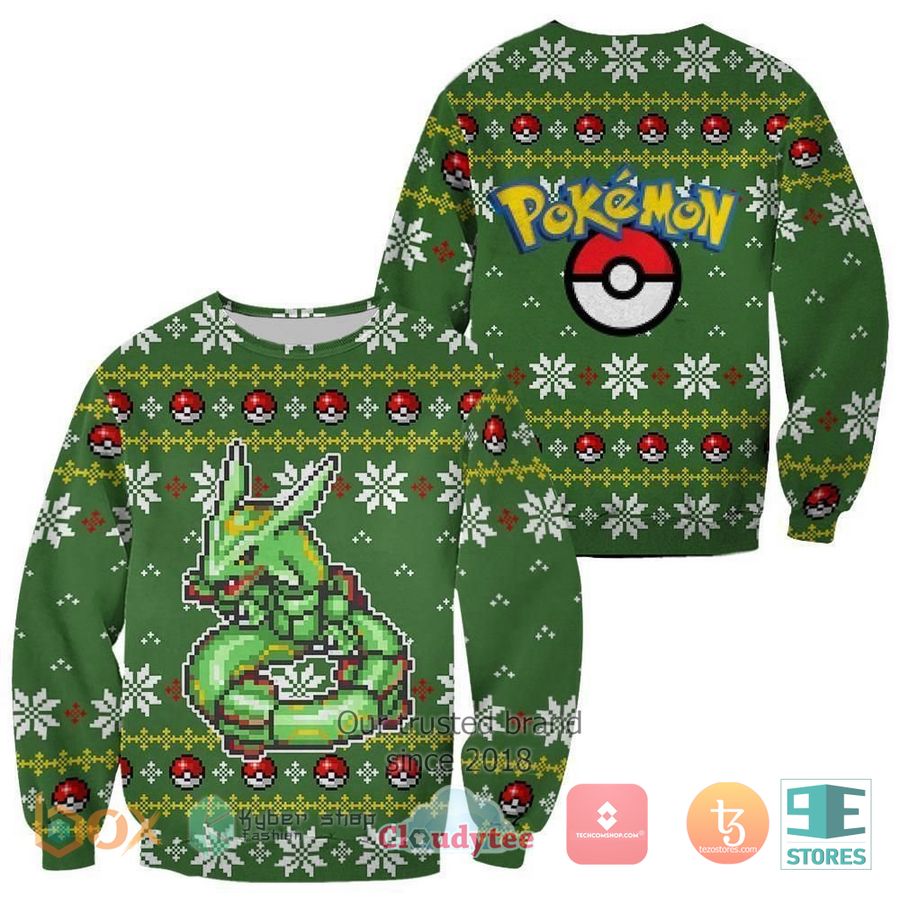 pokemon rayquaza ugly christmas sweater 1 89722