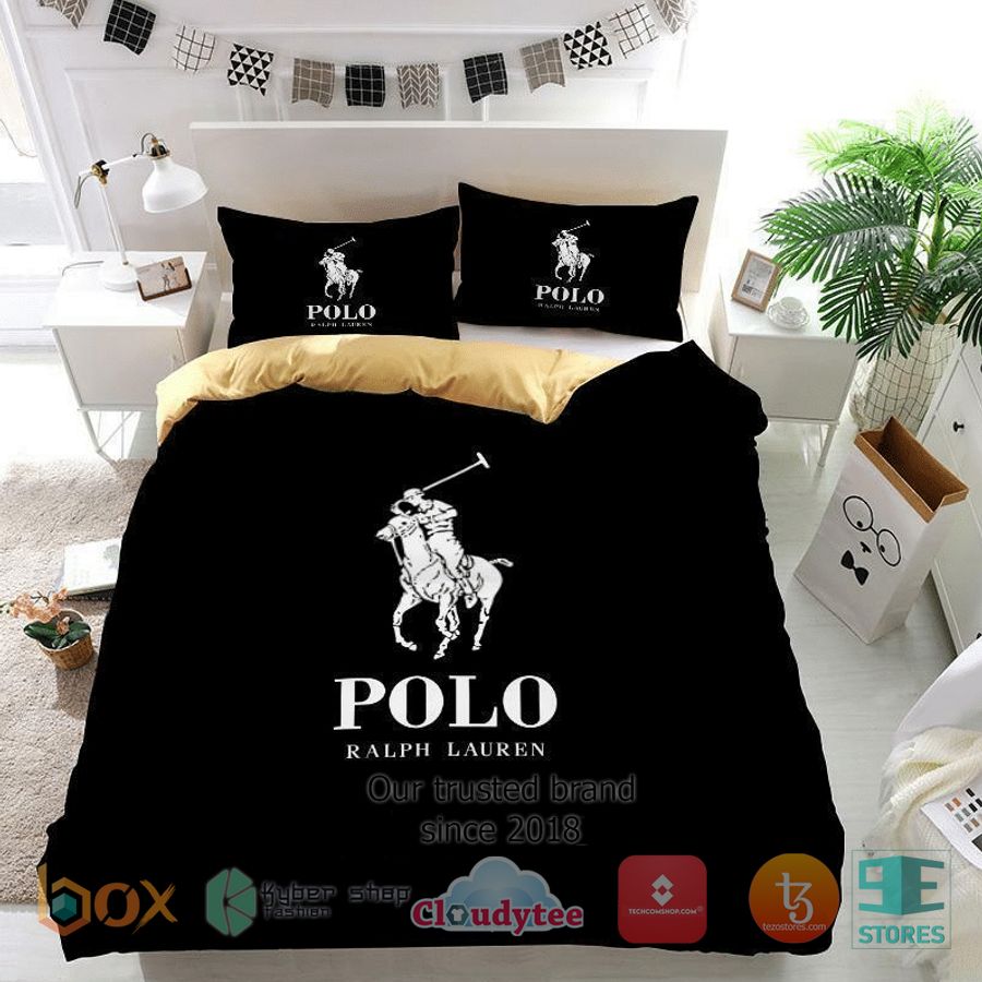 polo ralph lauren luxury brand black bedding set 1 13598