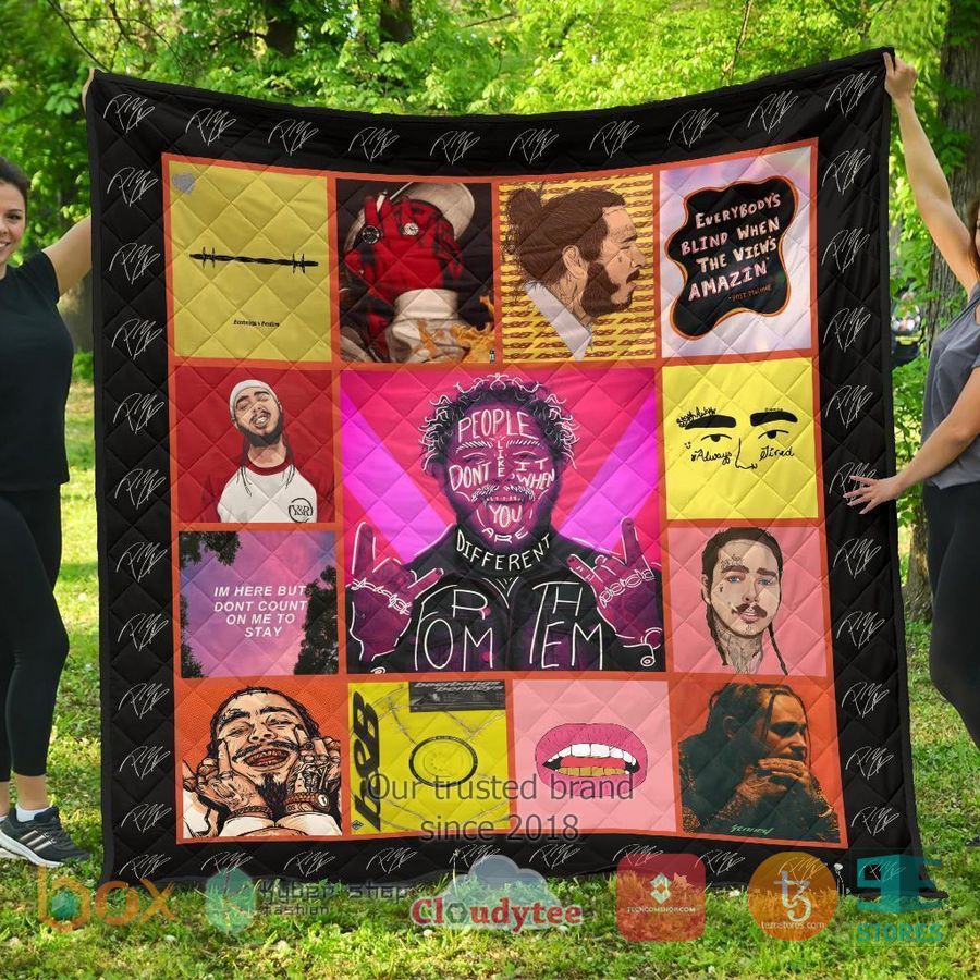 post malone music quilt blanket 1 5482