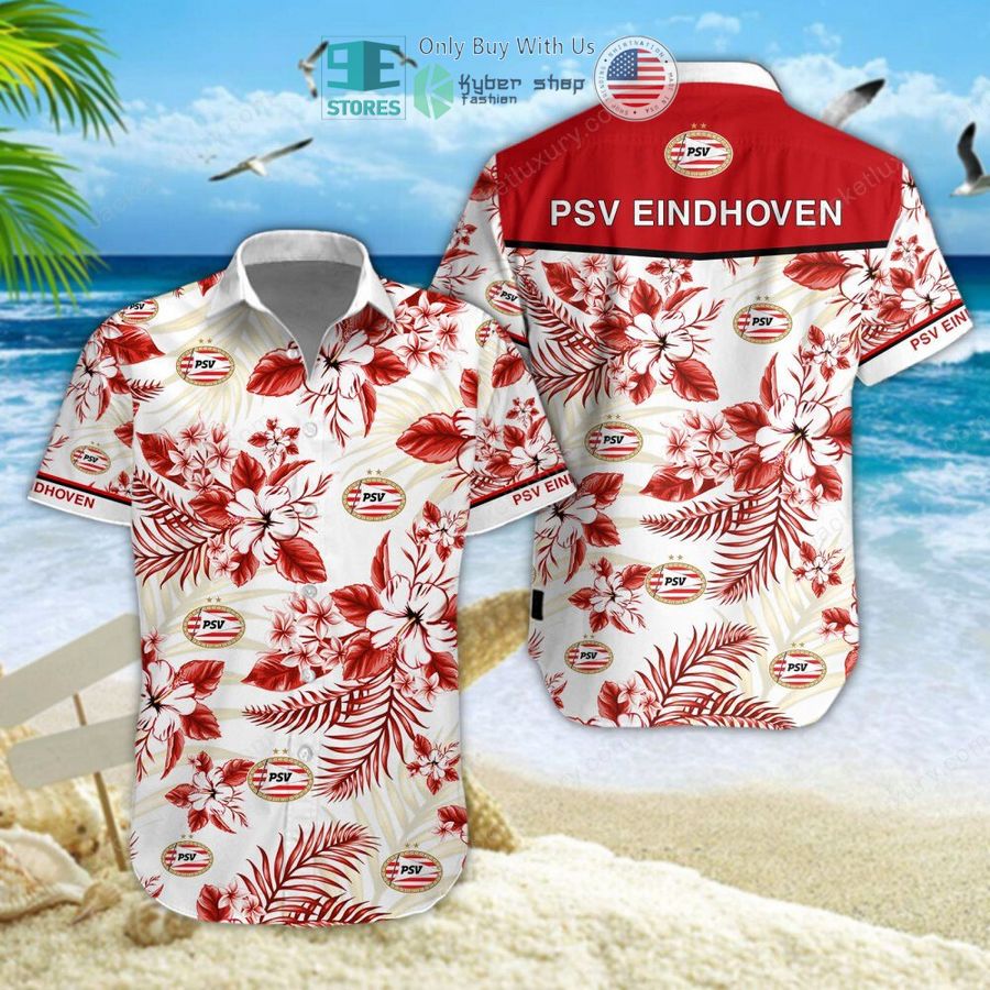 psv eindhoven red hawaii shirt shorts 1 91847