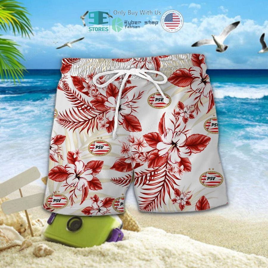 psv eindhoven red hawaii shirt shorts 2 11216