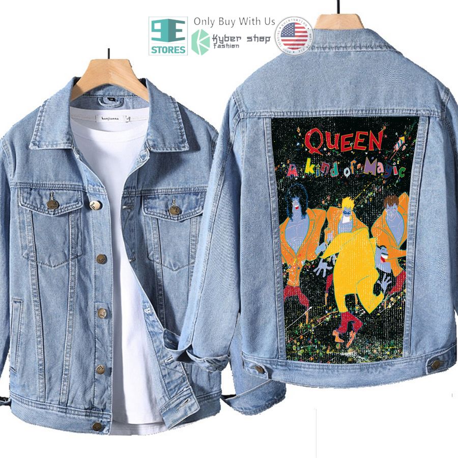 queen band a kind of magic album denim jacket 1 84669