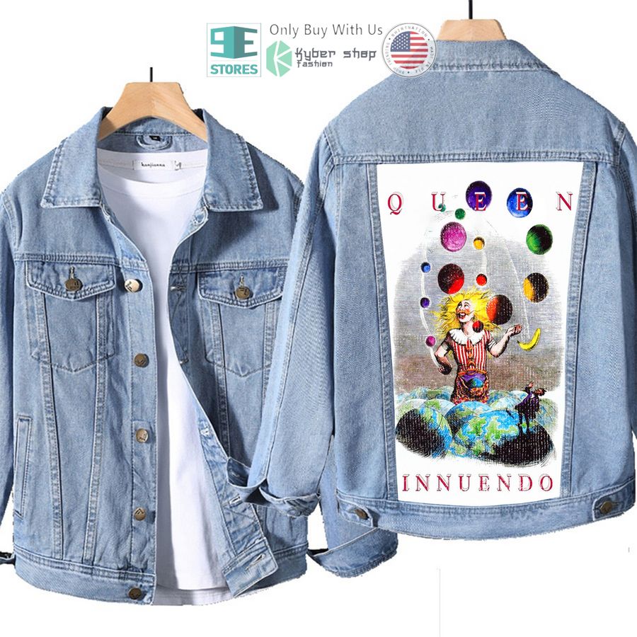 queen band innuendo album denim jacket 1 24322