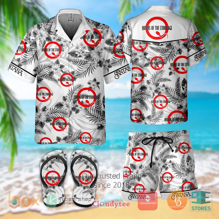 queens of the stone age band hawaiian shirt shorts 1 81903