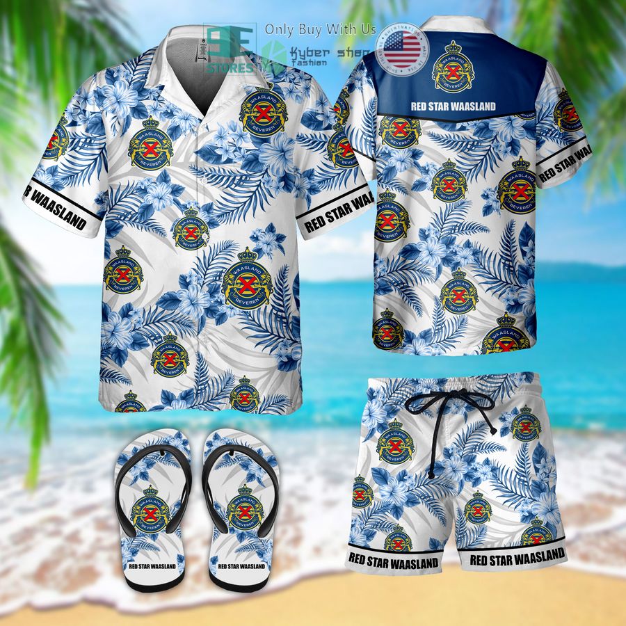 red star waasland hawaii shirt shorts 1 42260