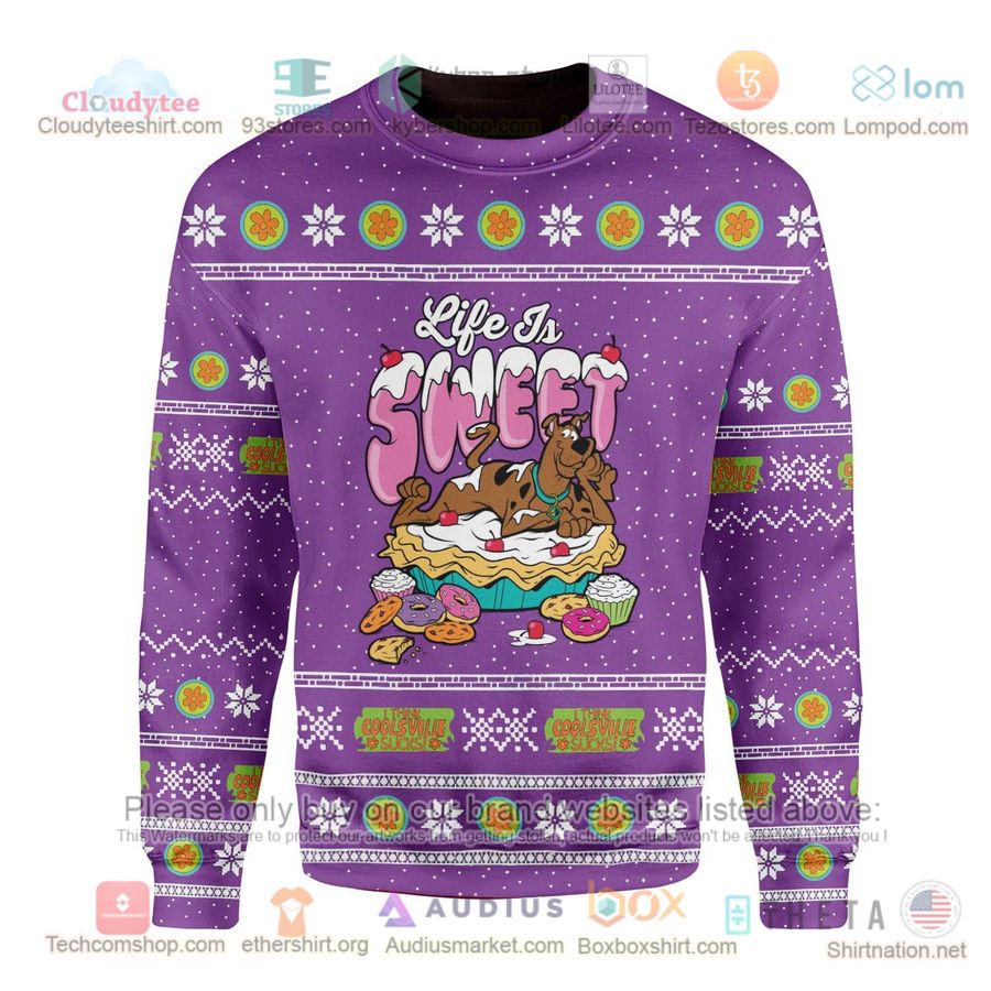 scooby doo life is sweet sweatshirt sweater 2 54575