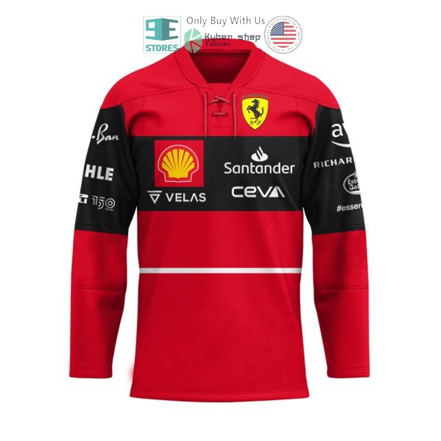 scuderia ferrari f1 santander velas ceva red hockey jersey 2 81168