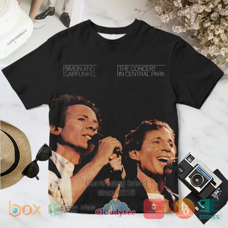 simon garfunkel the concert in central park album 3d t shirt 1 77072