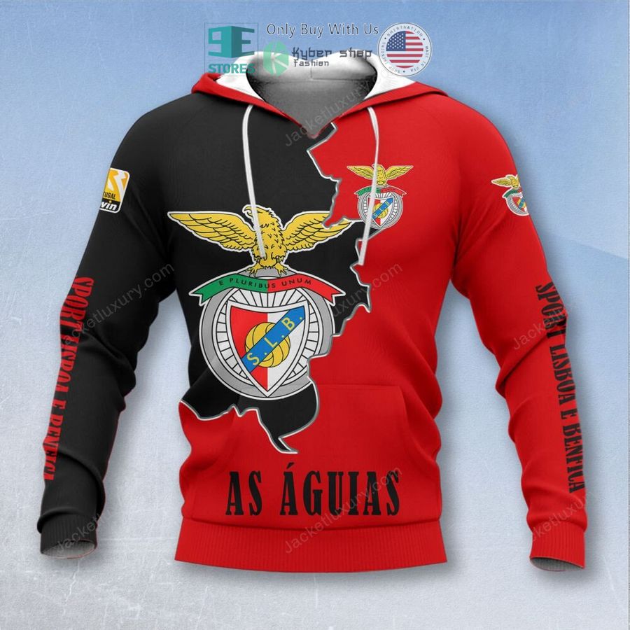 sport lisboa e benfica 3d shirt hoodie 2 33622