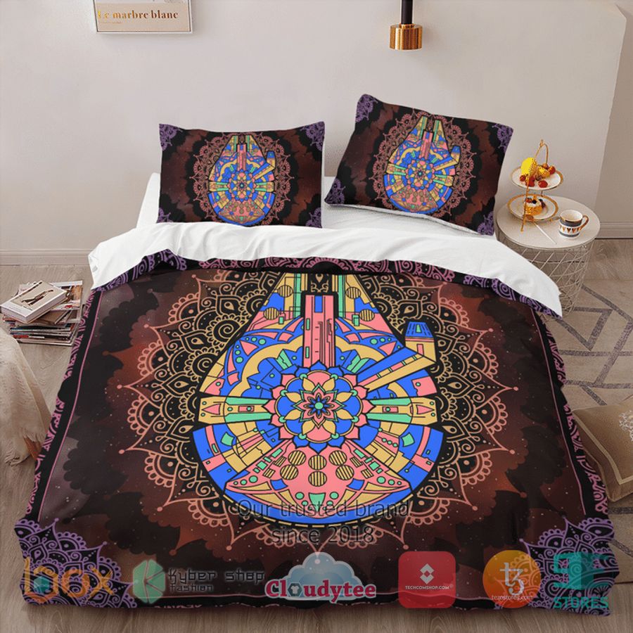 star wars vehicle tribal colorful bedding set 2 57929