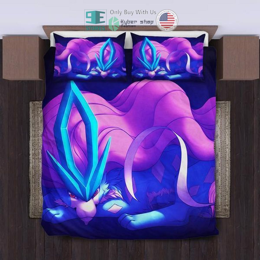 suicune pokemon bedding set 1 84432