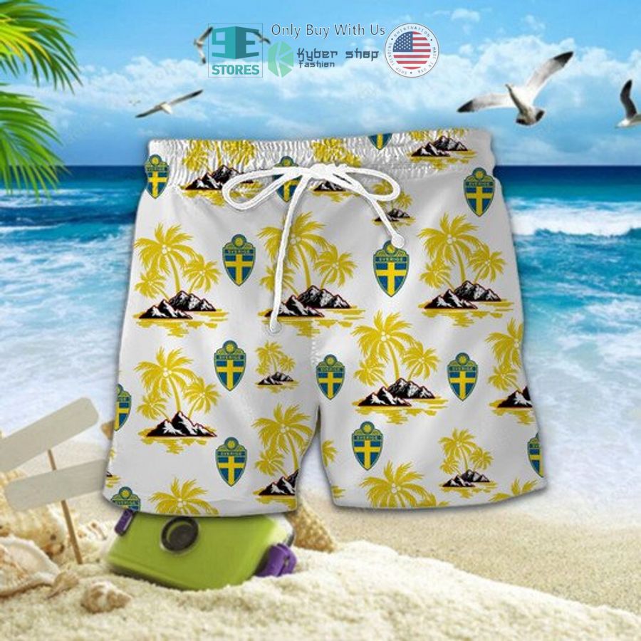 sweden national football team hawaiian shirt shorts 2 79245