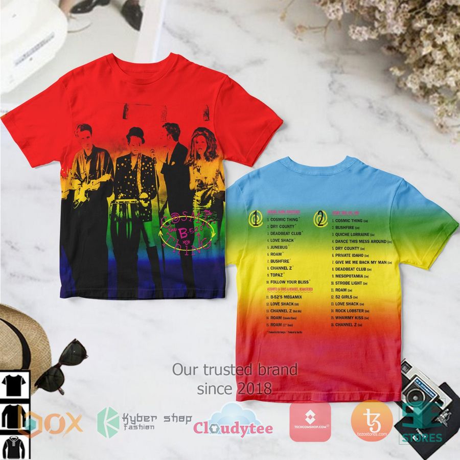 the b 52s cosmic thing album 3d t shirt 1 24005