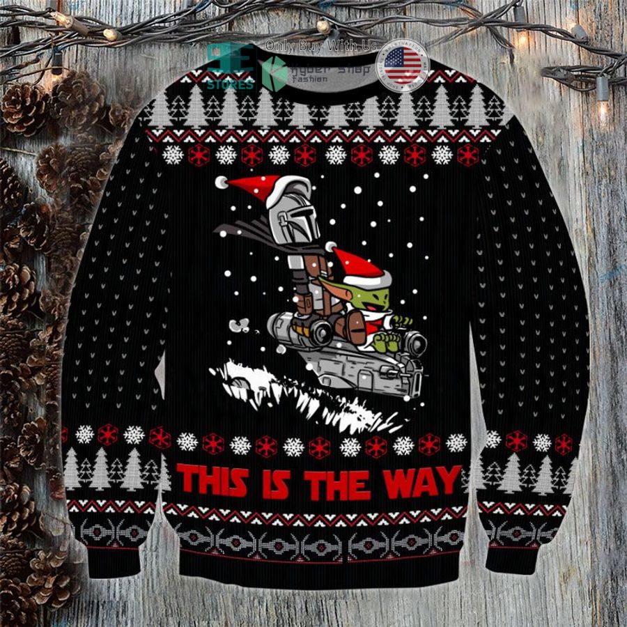 this is the way baby yoda sweatshirt sweater 2 71196