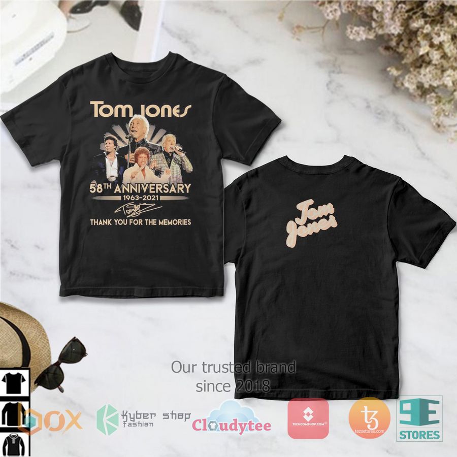 tom jones 58th anniversary thank you for the memory 3d t shirt 1 27447