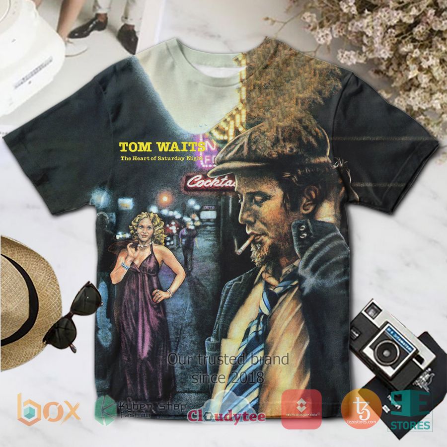 tom waits the heart of saturday night album 3d t shirt 1 31702