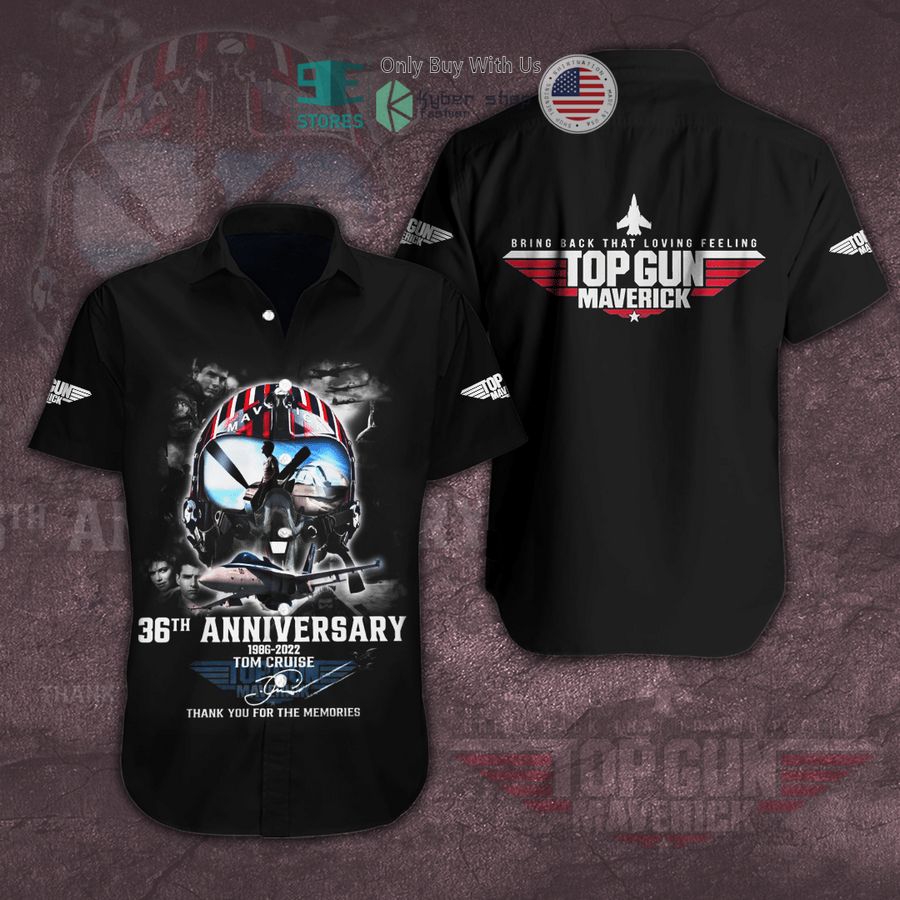 top gun maverick 36th anniversary hawaii shirt 1 8217