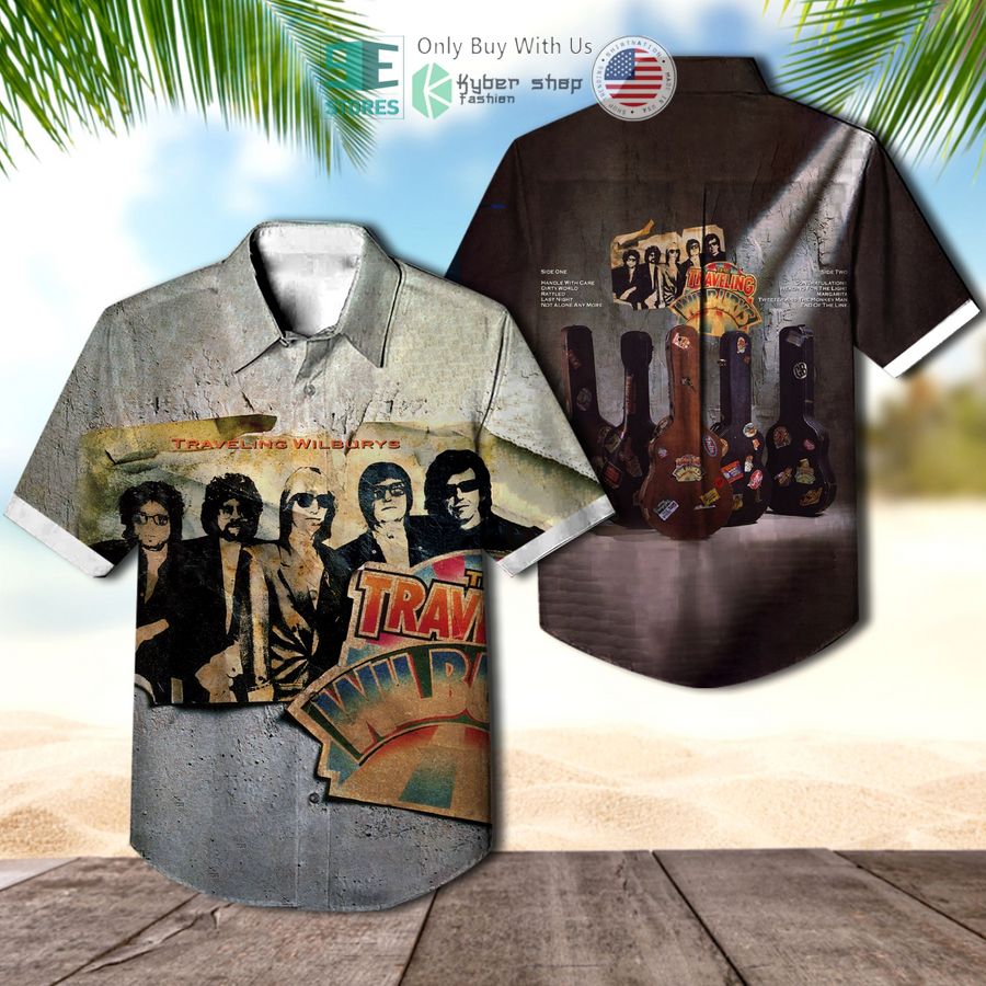 traveling wilburys band traveling wilburys vol 1 album hawaiian shirt 1 14678