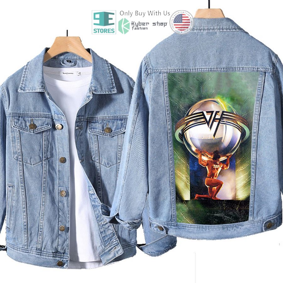 van halen band 5150 album denim jacket 1 30482