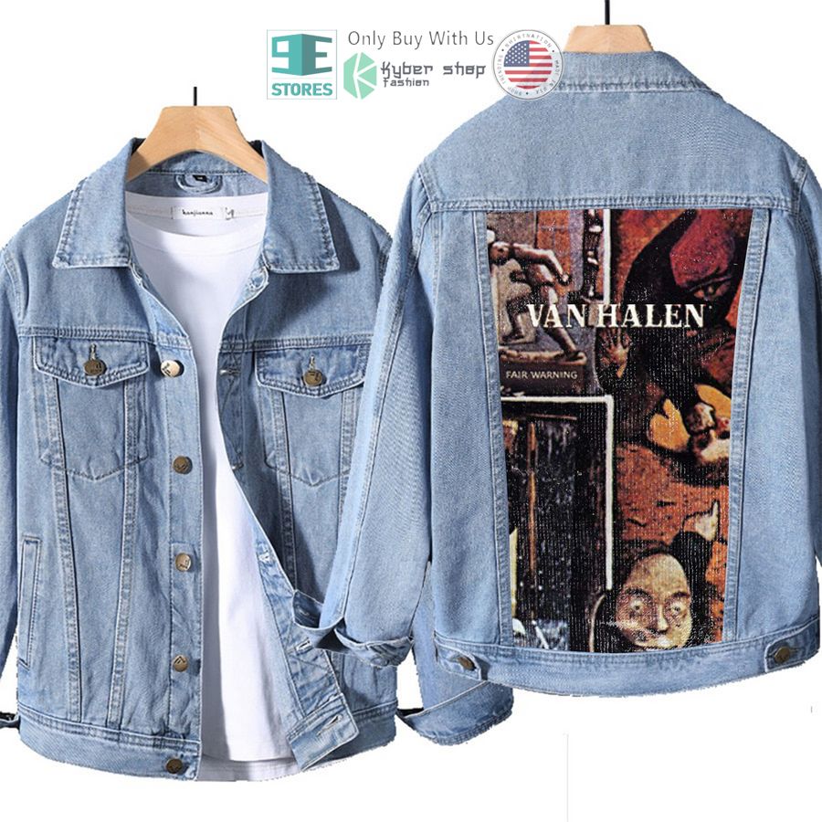 van halen band fair warning album denim jacket 1 58237