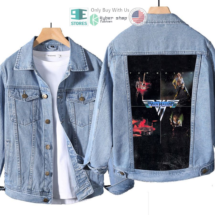 van halen band van halen album denim jacket 1 29571