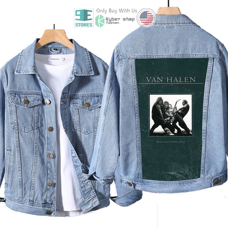 van halen band women and children first album denim jacket 1 83812