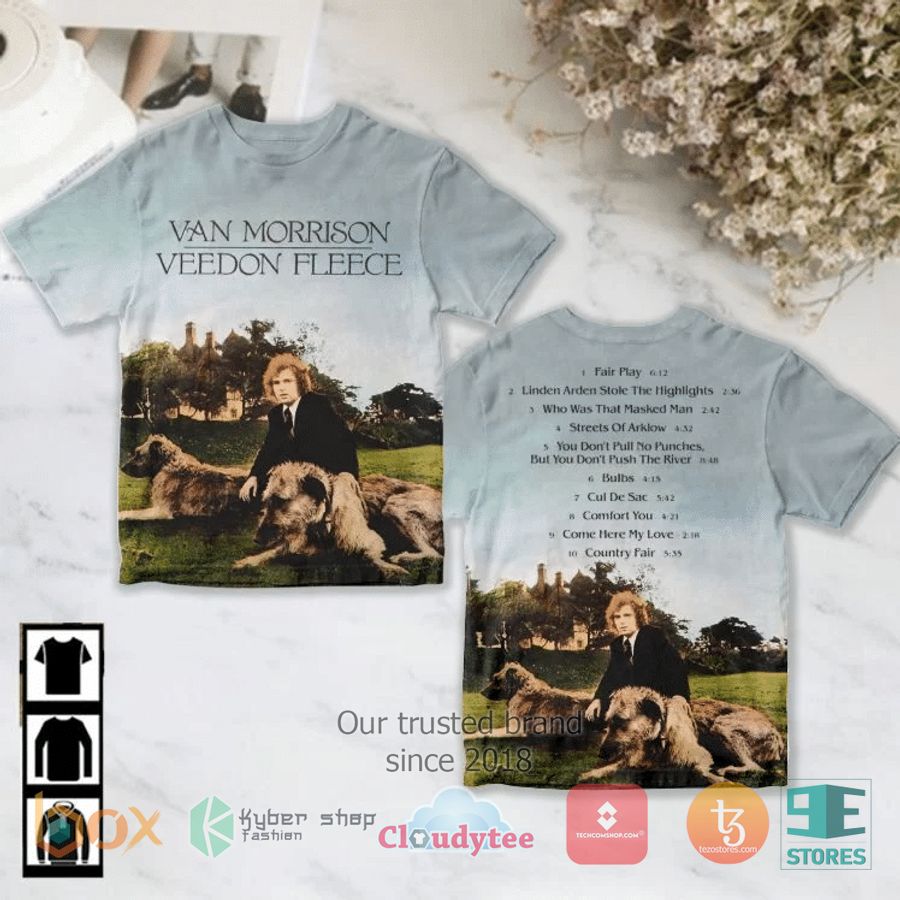 van morrison veedon fleece album 3d t shirt 1 9806