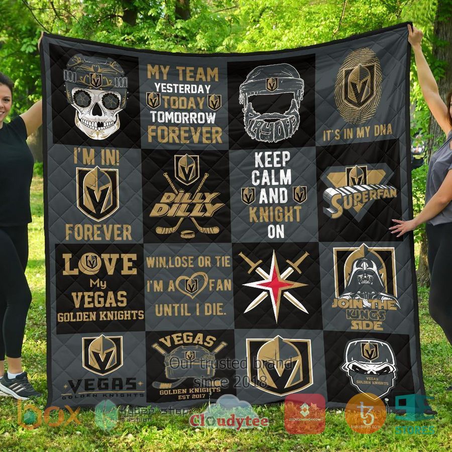 vegas golden knights quilt blanket 1 99995