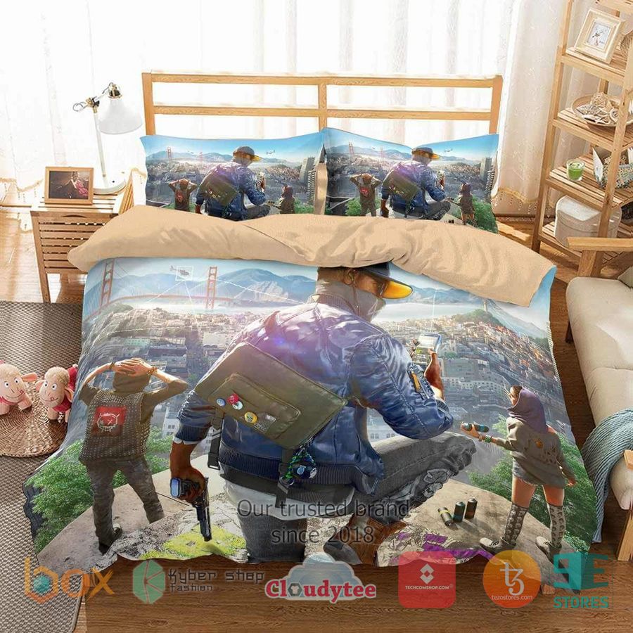 watch dogs 2 art bedding set 1 45772