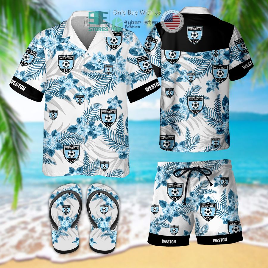 weston fc hawaiian shirt flip flops 1 18895