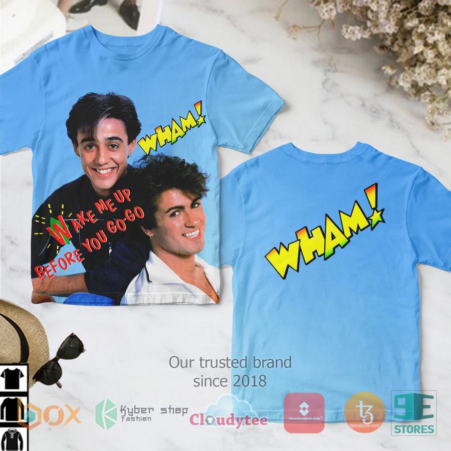 wham wake me up before you go go album 3d t shirt 1 13697