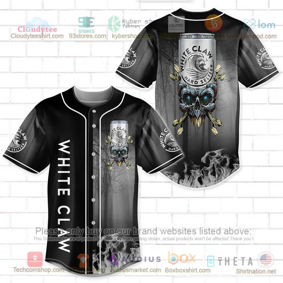 white claw skull head baseball jersey 1 27320