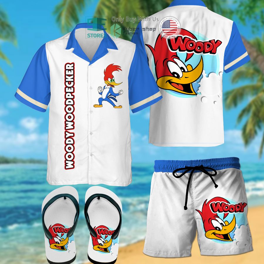 woody woodpecker hawaiian shirt shorts 1 96746