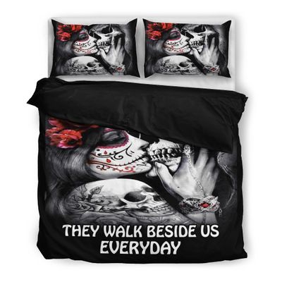 Those We Love Dont Go Away Skull Bedding Set 1