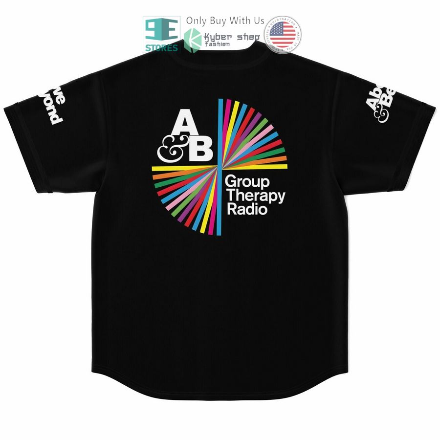 above beyond logo group therapy radio black baseball jersey 2 7101