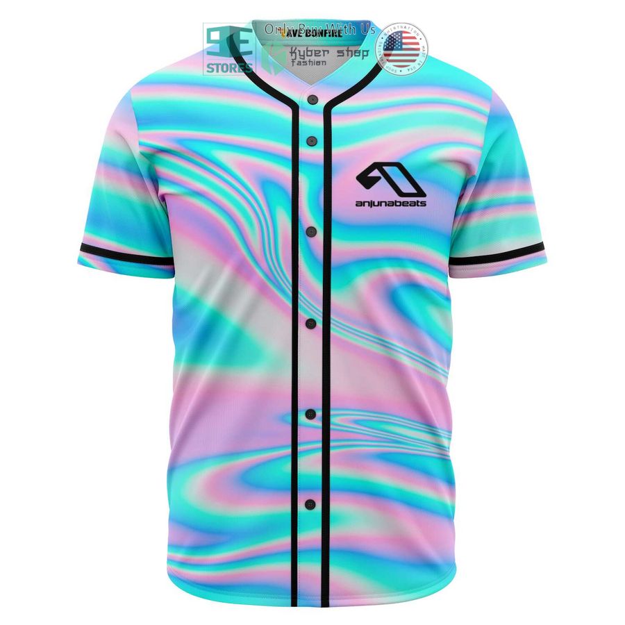 anjunabeats lil dreamer 88 hologram pattern baseball jersey 1 44653