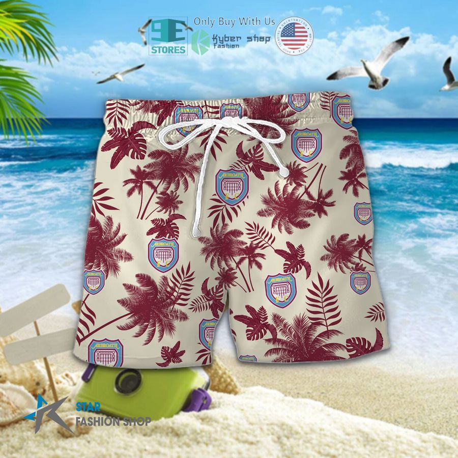 arbroath f c logo palm tree hawaiian shirt shorts 2 23398