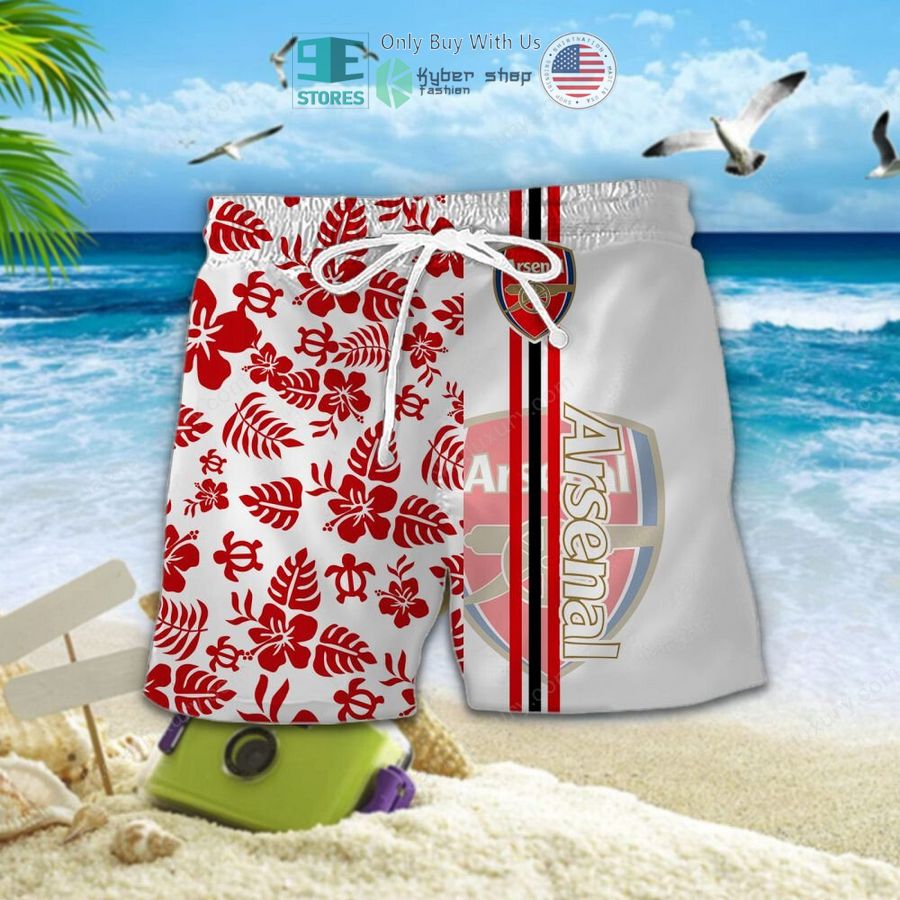 arsenal f c hawaiian shirt shorts 2 62278