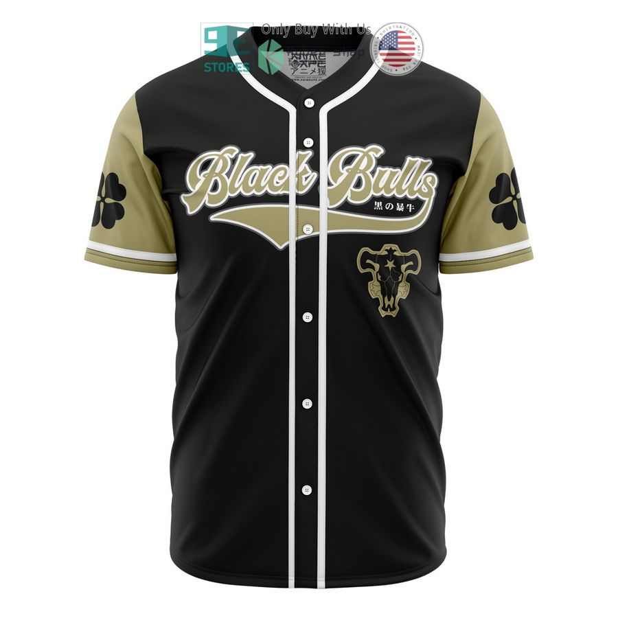 asta black bulls black clover baseball jersey 1 4645