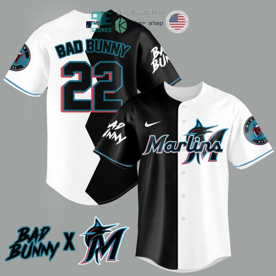 bad bunny x miami marlins baseball jersey 1 79559