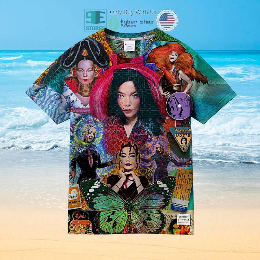 bjork art hawaiian shirt 2 14808