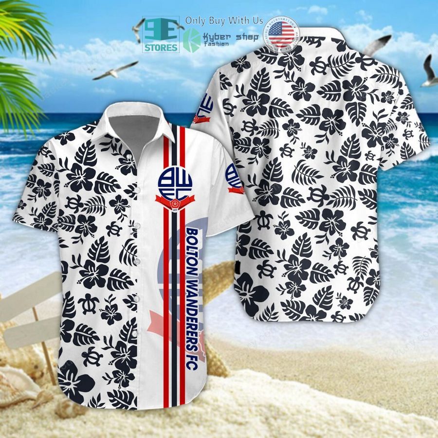 bolton wanderers flowers white hawaiian shirt shorts 1 34643