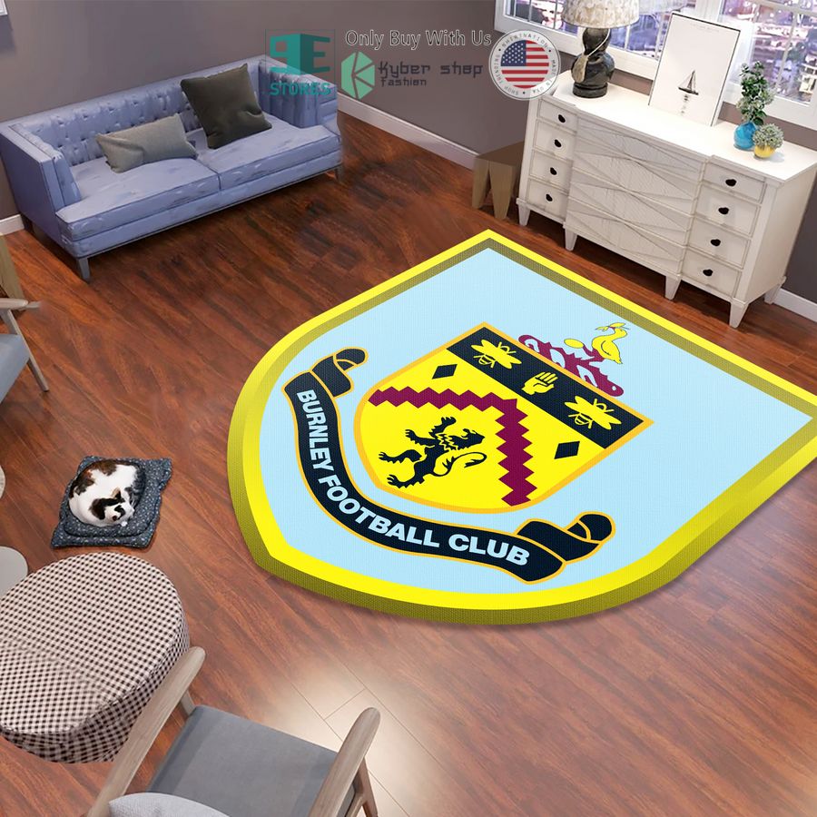 burnley fc logo shaped rug 1 2295