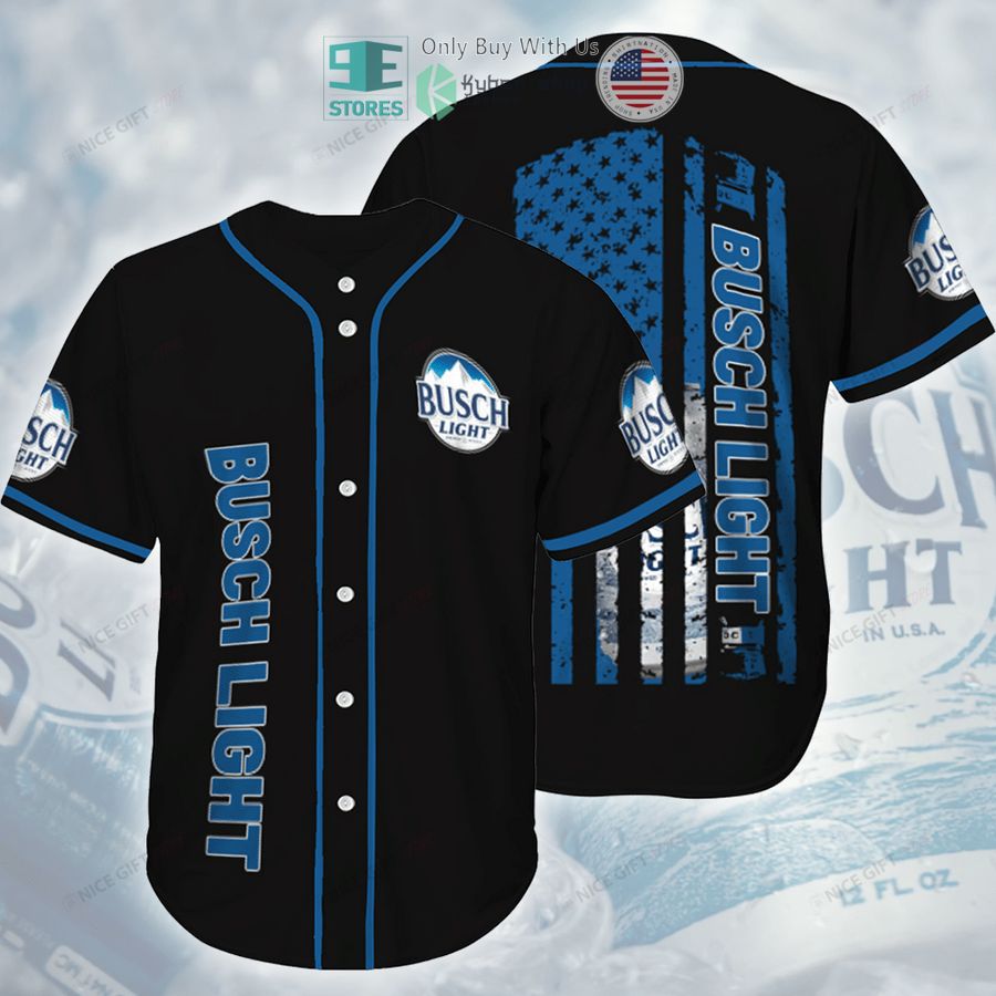 busch light can united states flag black baseball jersey 1 62306