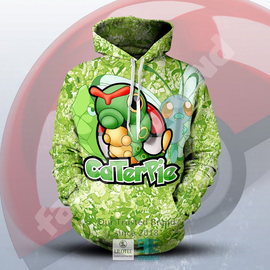 caterpie pokemon 3d hoodie 1 81861