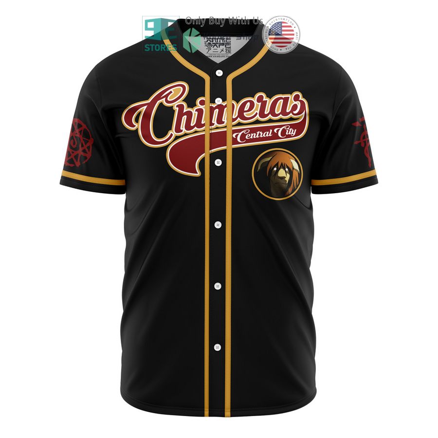 central city chimeras full metal alchemist baseball jersey 1 93852