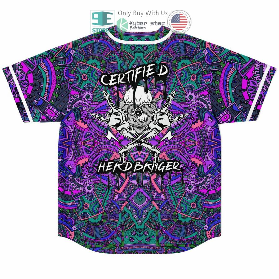 certified headbanger trippy baseball jersey 1 27273